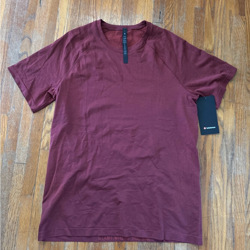 Lululemon Athletica Red Short Sleeve Tee